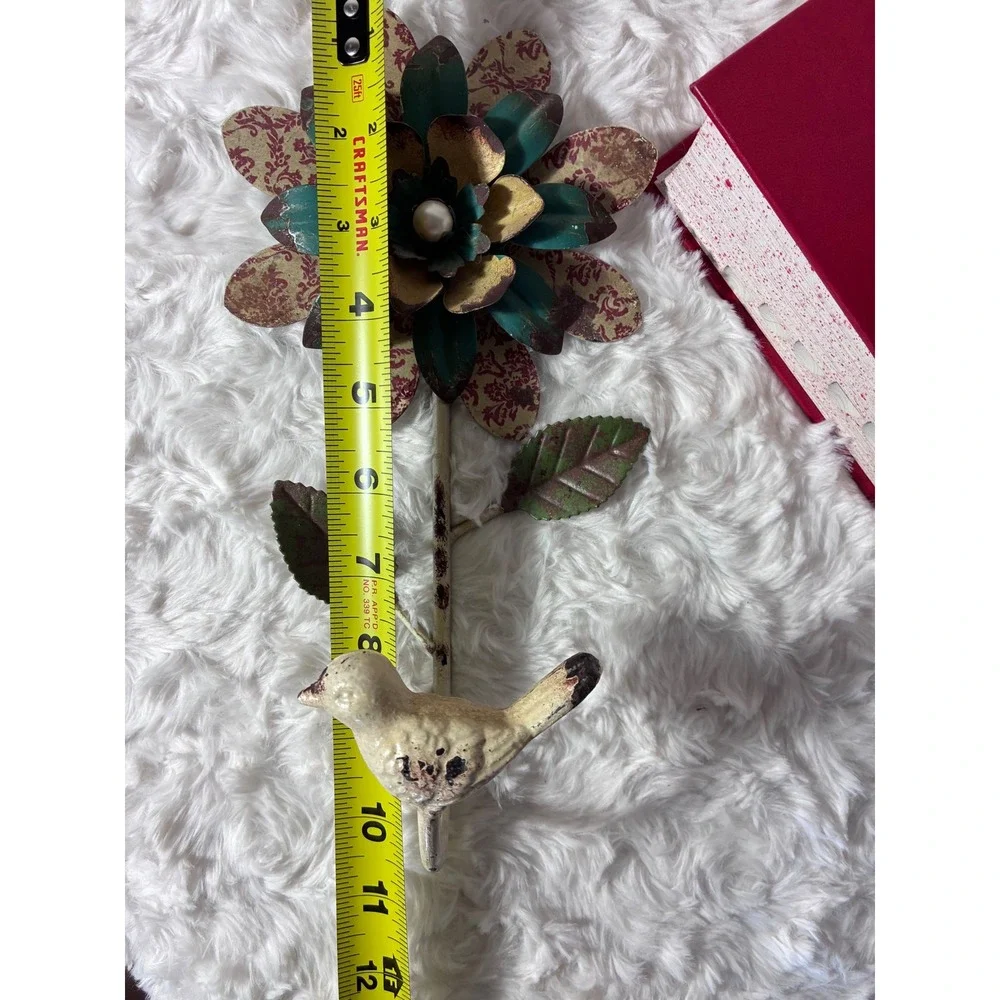 Vintage Style Metal Flower Bird Wall Hook Shabby Chic Decor 11